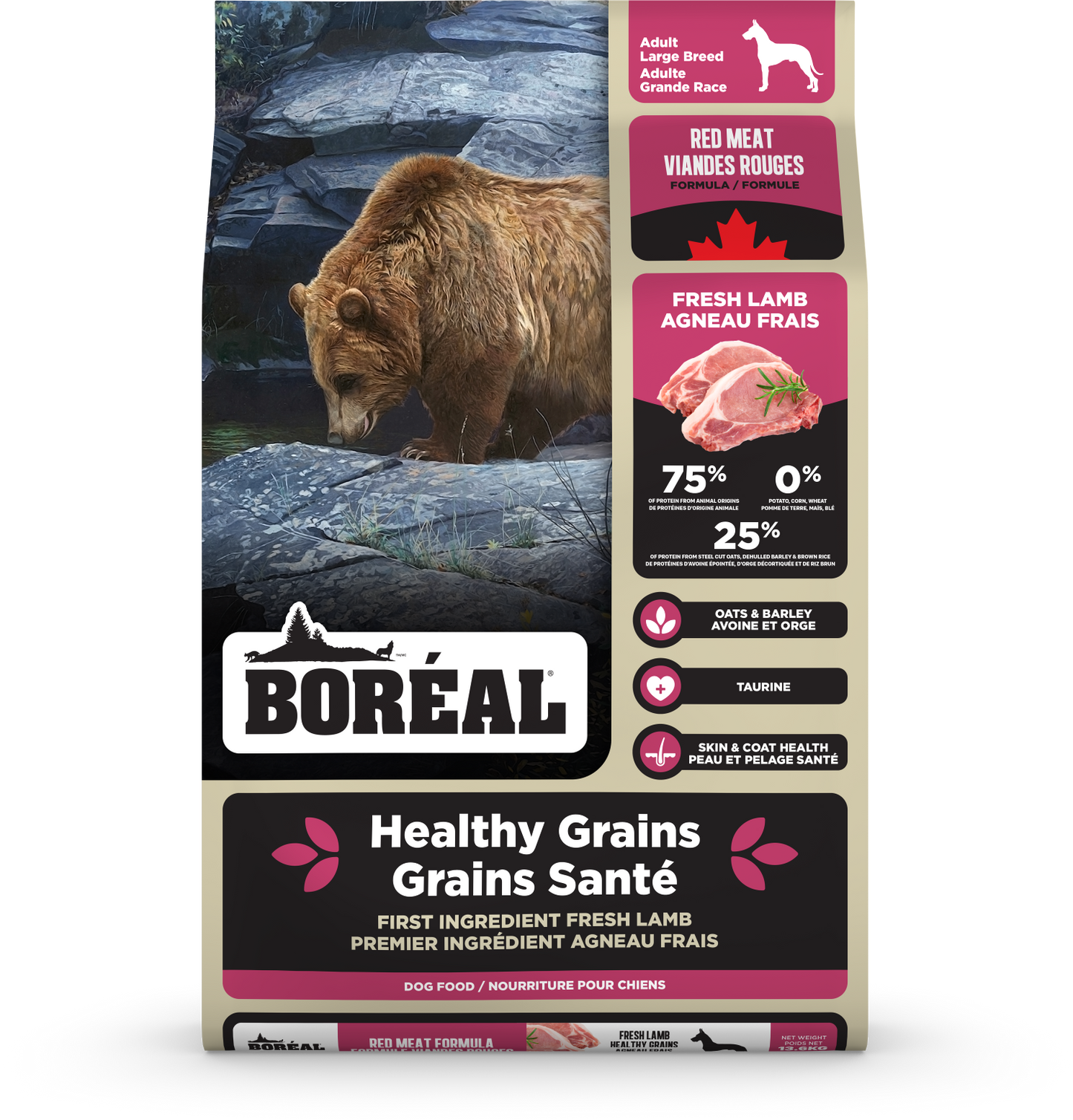 Boréal Healthy Grains Large Breed Red Meat Dog Food