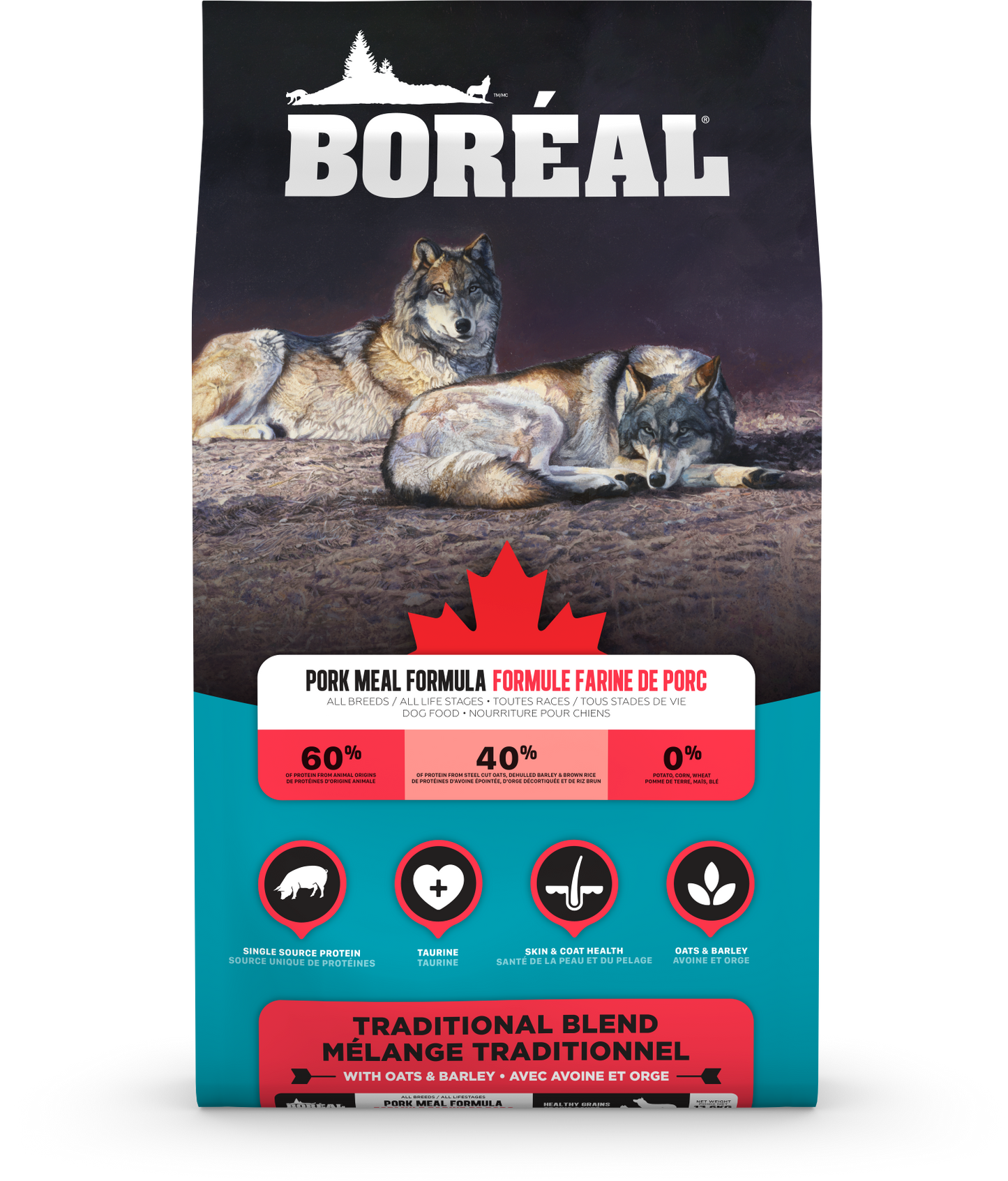 Boréal Traditional Blend Pork Dog Food