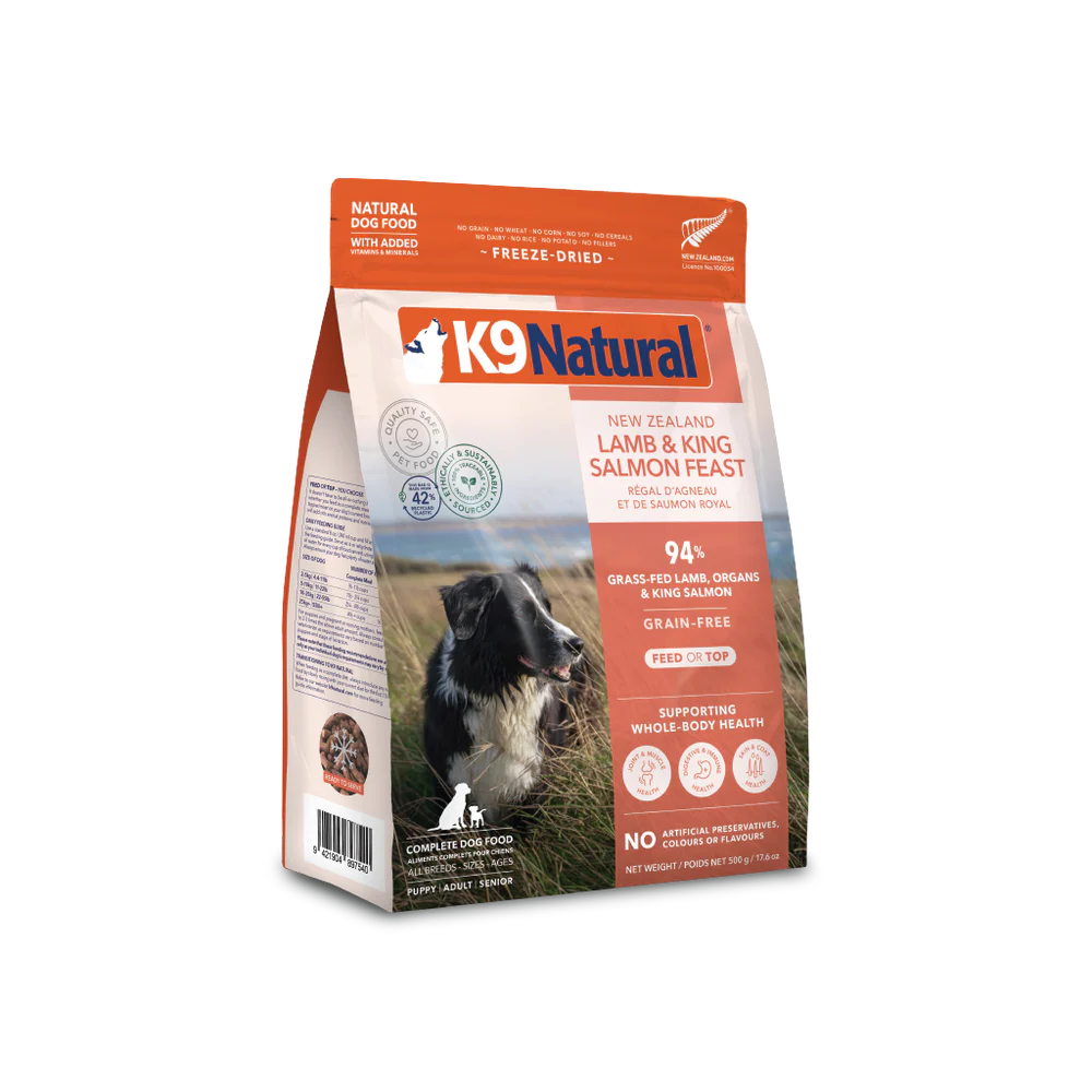 K9 Natural Lamb & King Salmon Feast Freeze-Dried Dog Food