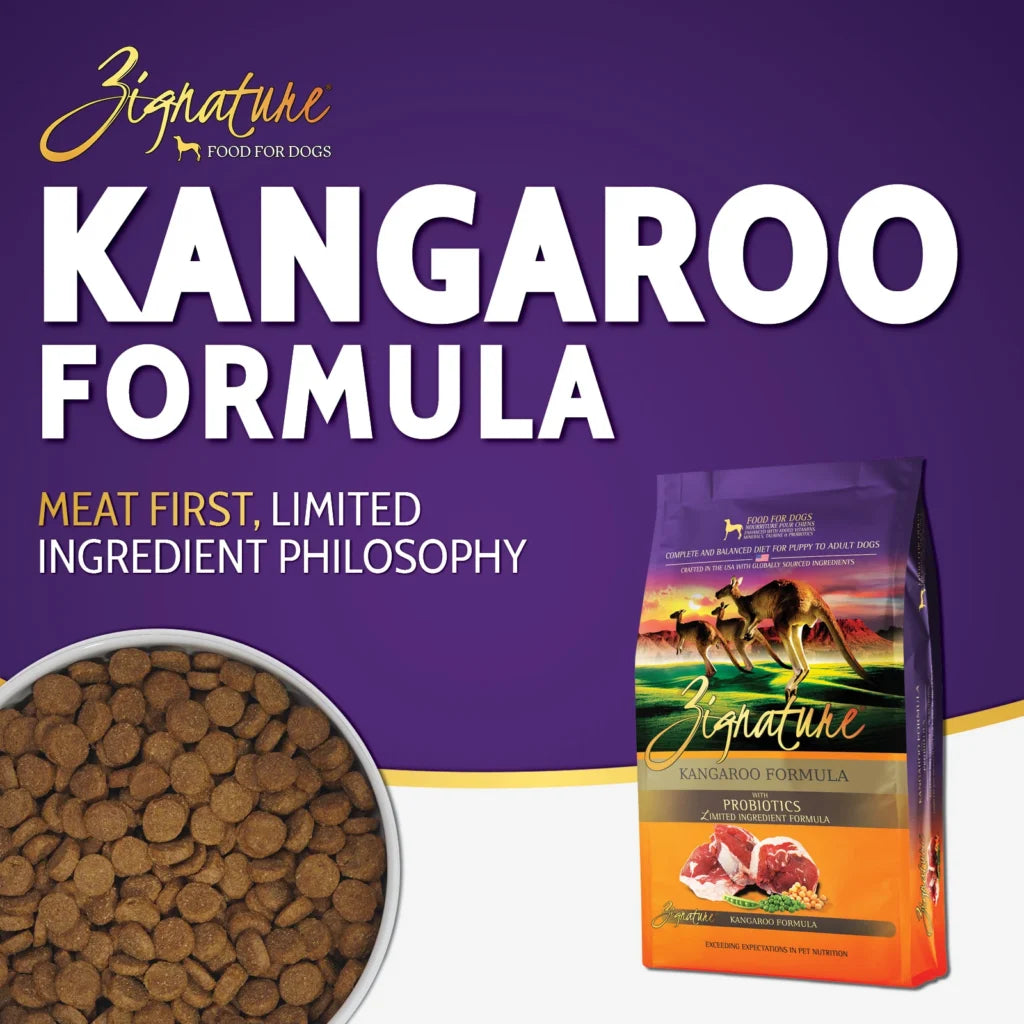 Zignature Original Kangaroo Formula with Probiotics Dog Food