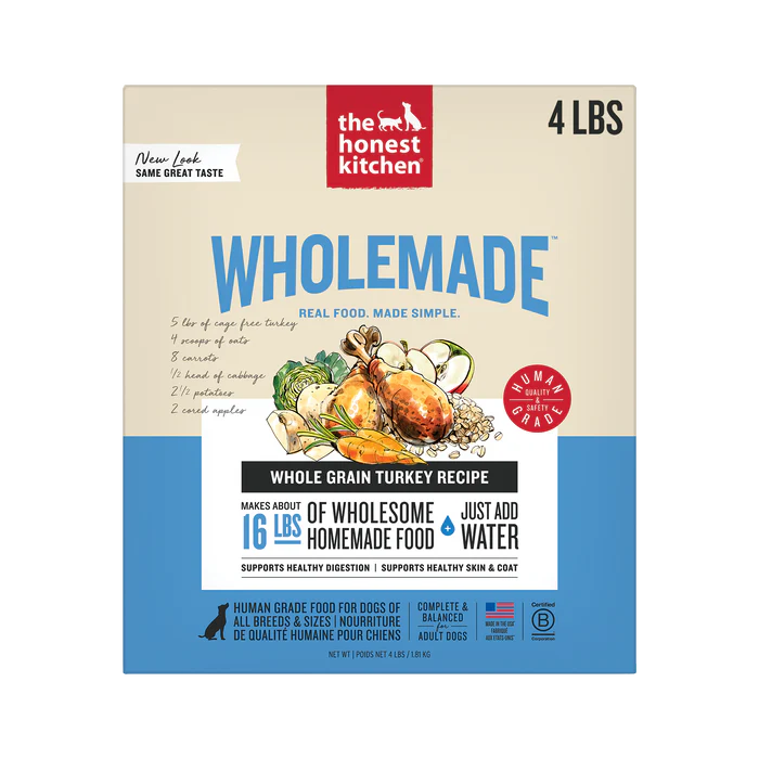 The Honest Kitchen Wholemade Whole Grain Turkey Dehydrated Dog Food
