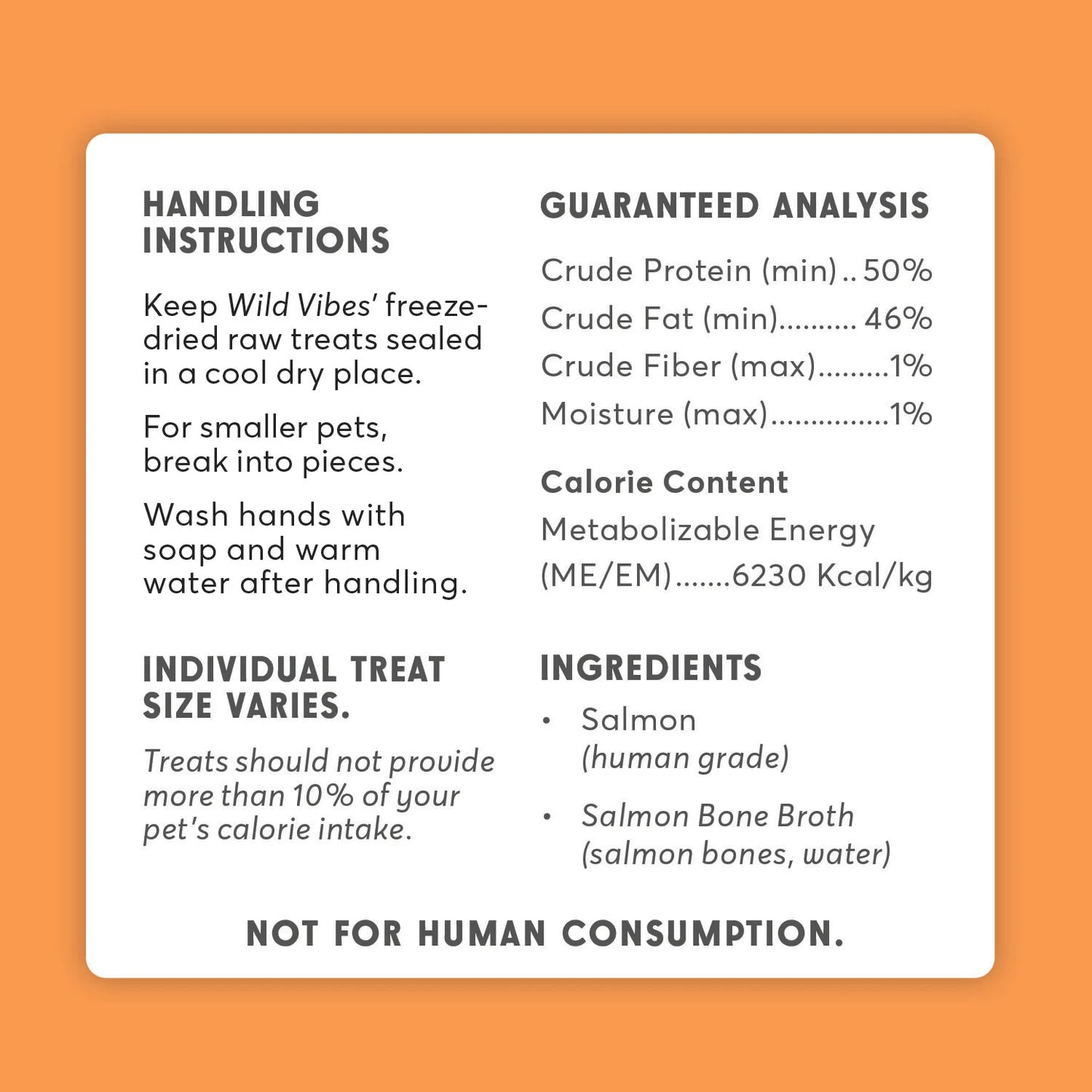 Wild Vibes Treat Co. Salmon & Bone Broth Dog Treats