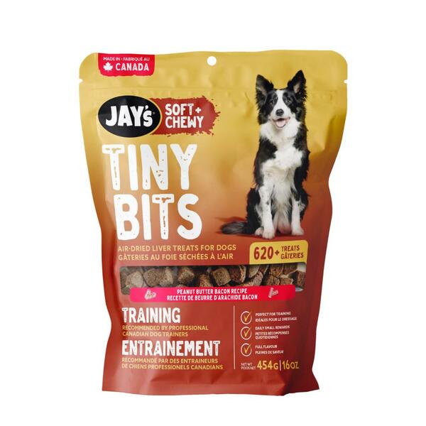Jay's Tiny Bits Peanut Butter Bacon Dog Treats