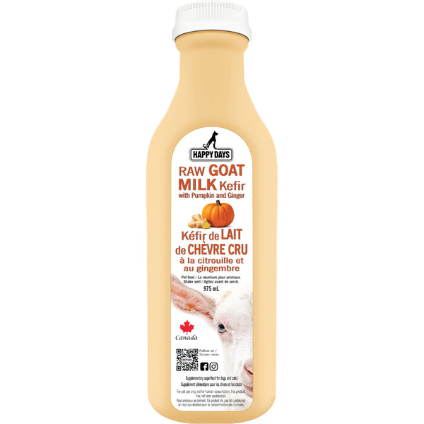 Happy Days Raw Goat Milk Kefir Pumpkin and Ginger for Dogs
