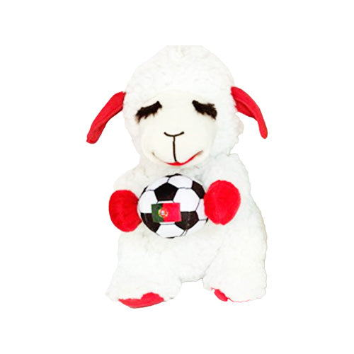 Multipet Lamb Chop Wrinkleez Soccer Dog Toy