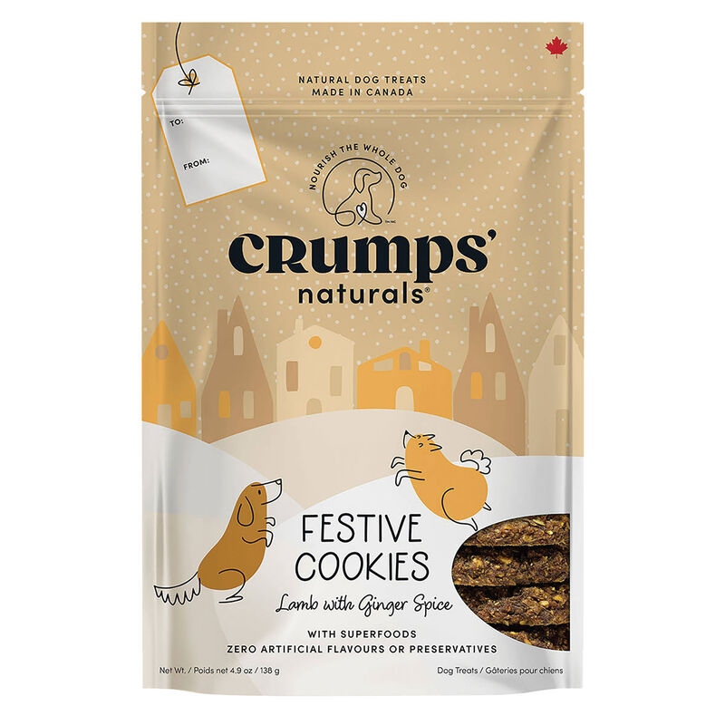Crumps Naturals Festive Lamb with Ginger Spice Holiday Dog Treats