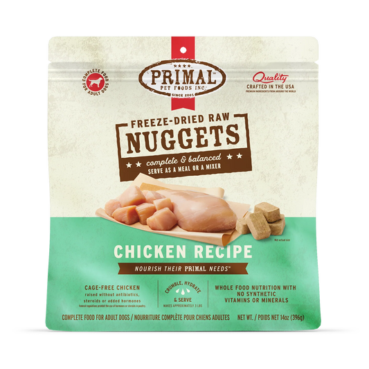 Primal Freeze-Dried Raw Dog Food - Chicken Recipe