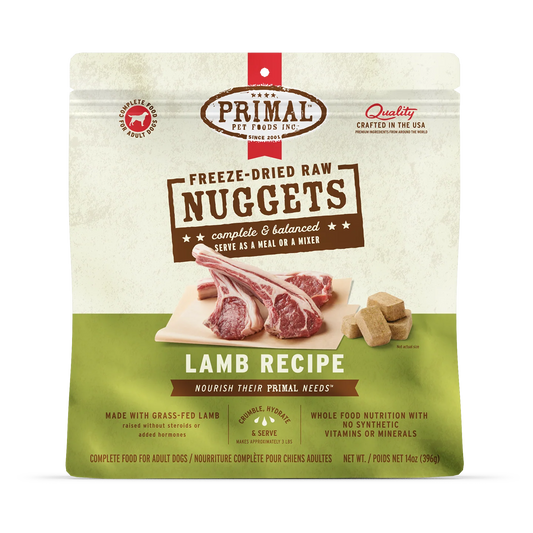 Primal Freeze-Dried Raw Dog Food - Lamb Recipe