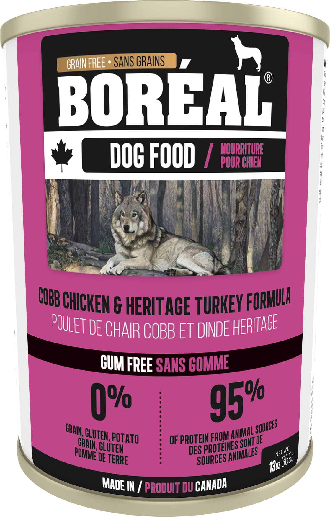 Boréal Canadian Cobb Chicken and Heritage Turkey Canned Dog Food