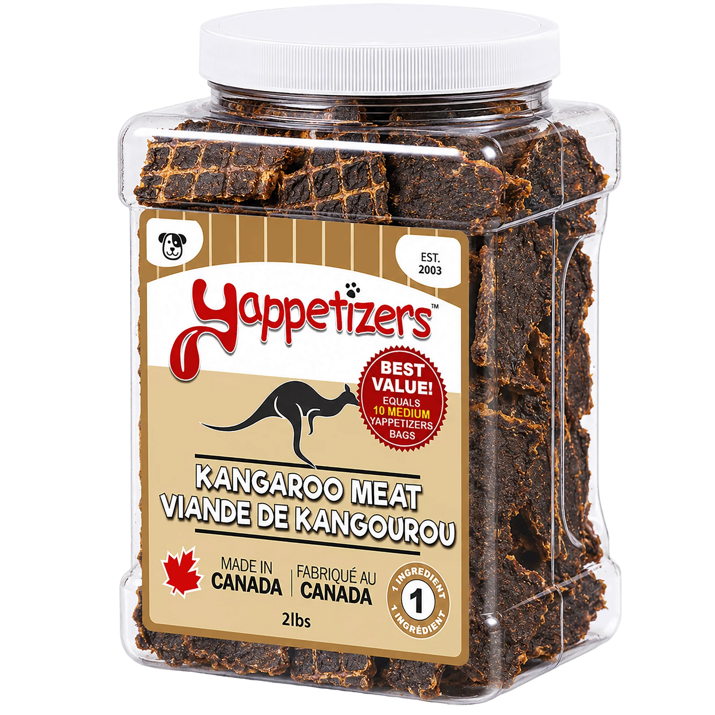 Yappetizers Kangaroo Dog Treats