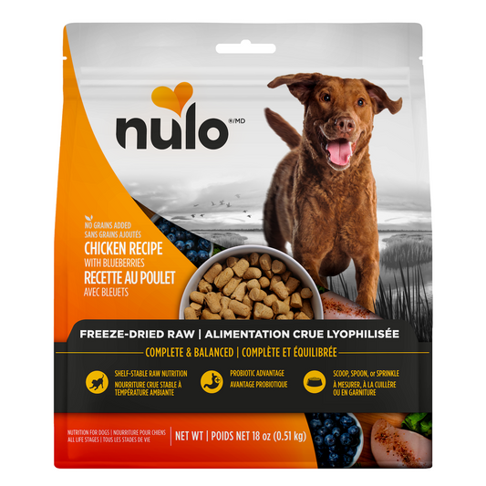 Nulo Freeze-Dried Raw Chicken with Blueberries for Dogs