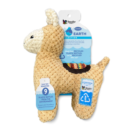 Spunky Pup Clean Earth Llama Dog Toy