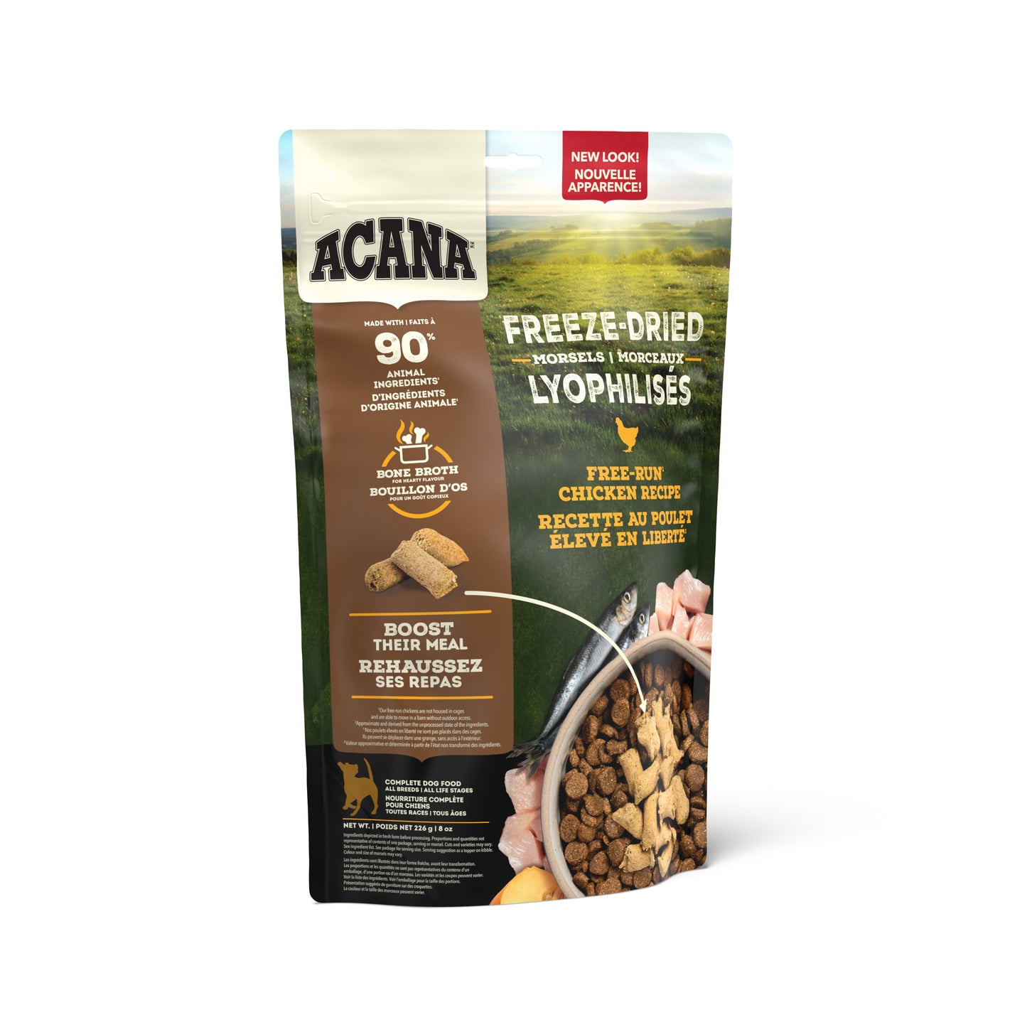 ACANA Freeze-Dried Food, Free-Run Chicken Recipe, Morsels