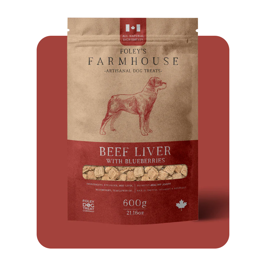Foley's Farmhouse Beef Liver with Blueberries Dog Treats
