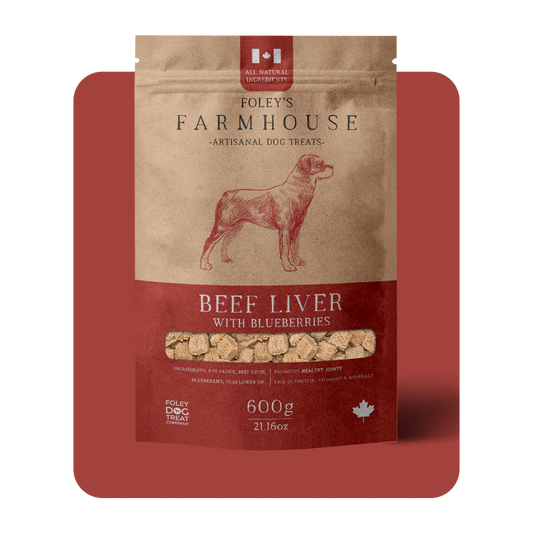 Foley's Farmhouse Beef Liver with Blueberries Dog Treats