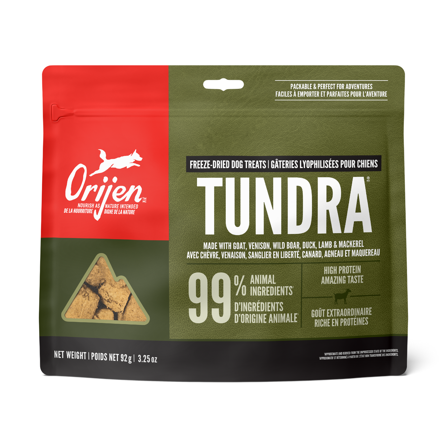 ORIJEN Freeze Dried Dog Treats, Tundra