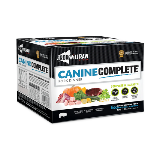 Iron Will Canine Complete Pork Dinner Raw Dog Food