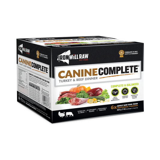 Iron Will Canine Complete Turkey & Beef Dinner Raw Dog Food