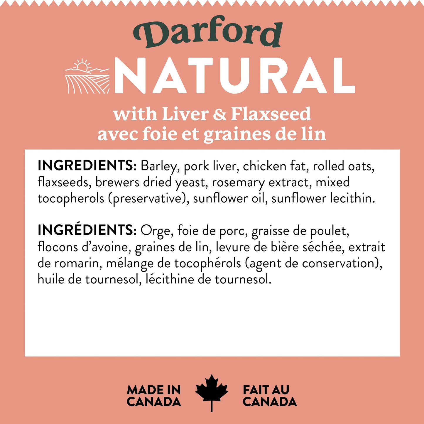 Darford Natural Liver & Flaxseed Dog Treats