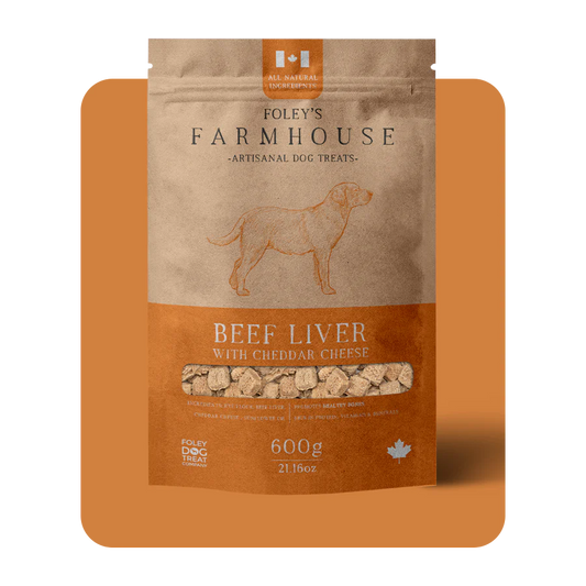 Foley's Farmhouse Beef Liver with Cheddar Cheese Dog Treats