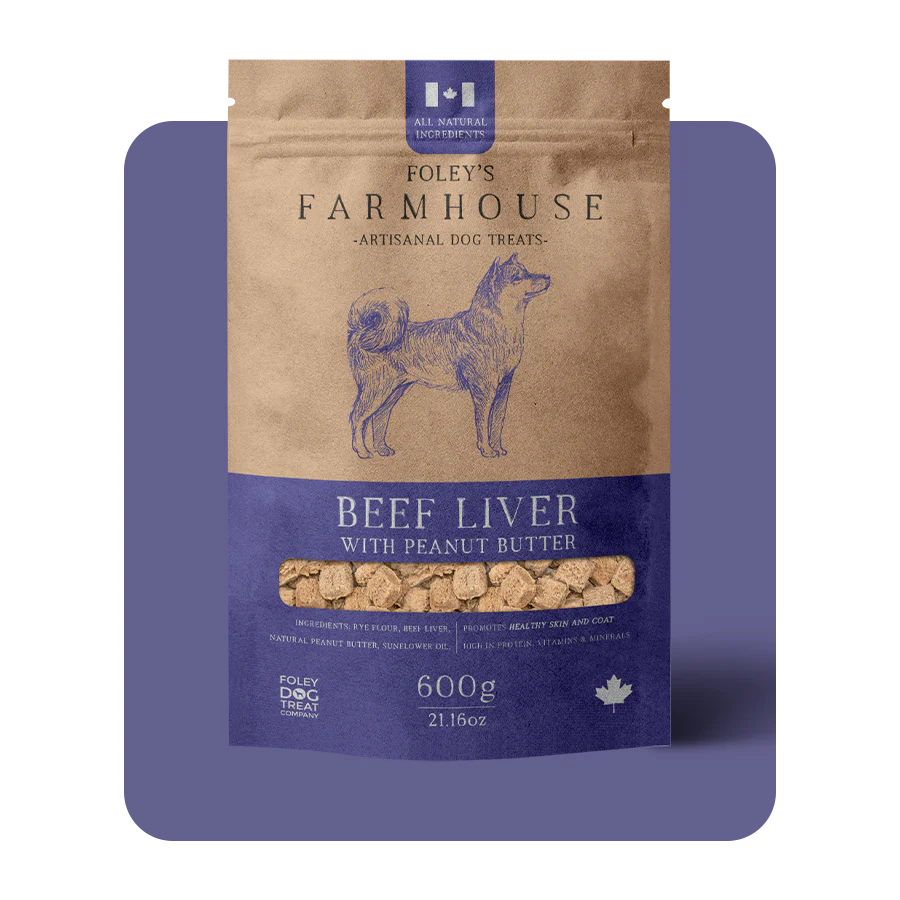 Foley's Farmhouse Beef Liver with Peanut Butter Dog Treats