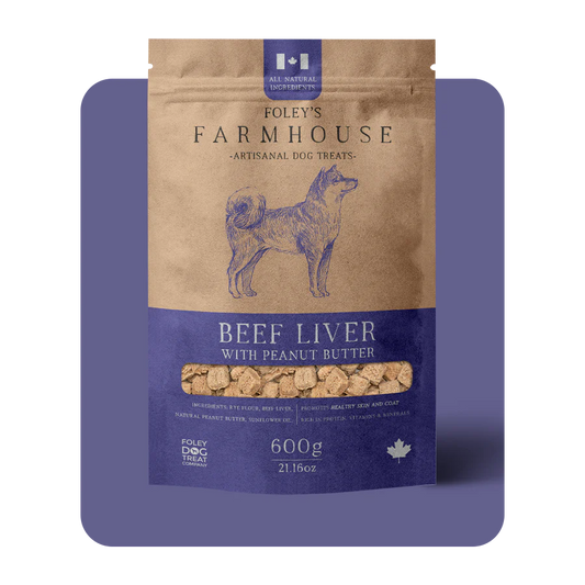 Foley's Farmhouse Beef Liver with Peanut Butter Dog Treats