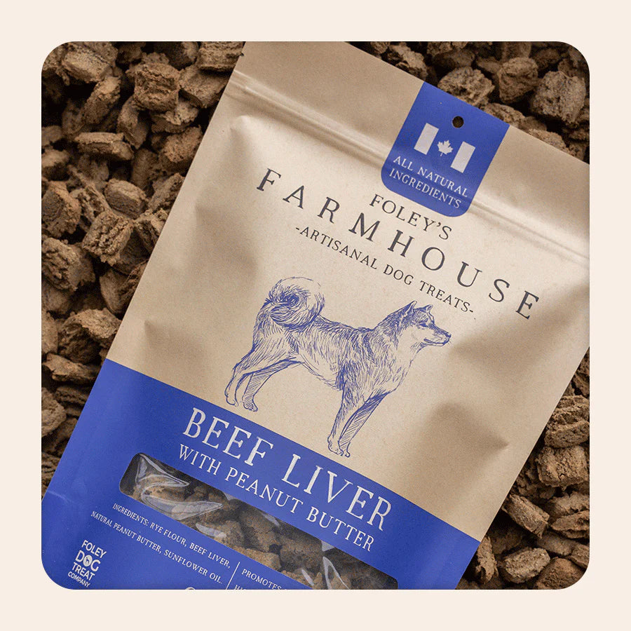 Foley's Farmhouse Beef Liver with Peanut Butter Dog Treats