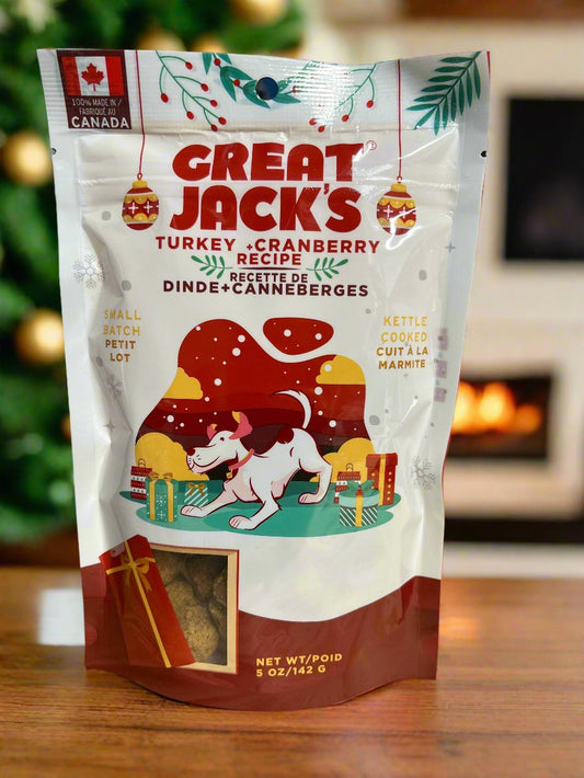 Great Jack's Holiday Dog Treats Turkey & Cranberry