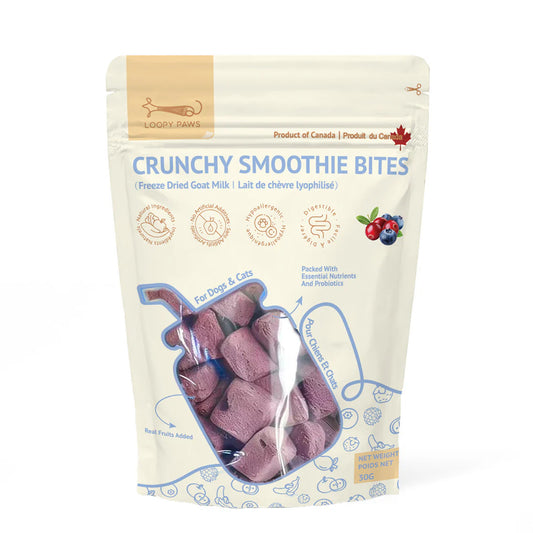 Loopy Paws Crunchy Smoothie Bites - Mixed Berry Dog Treats