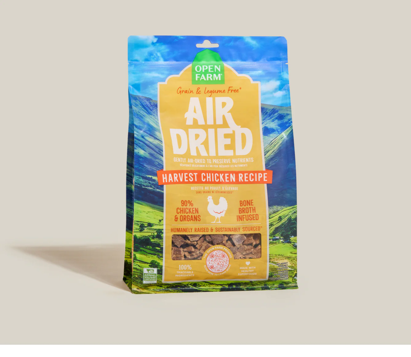 Open Farm Harvest Chicken Air Dried Recipe for Dogs