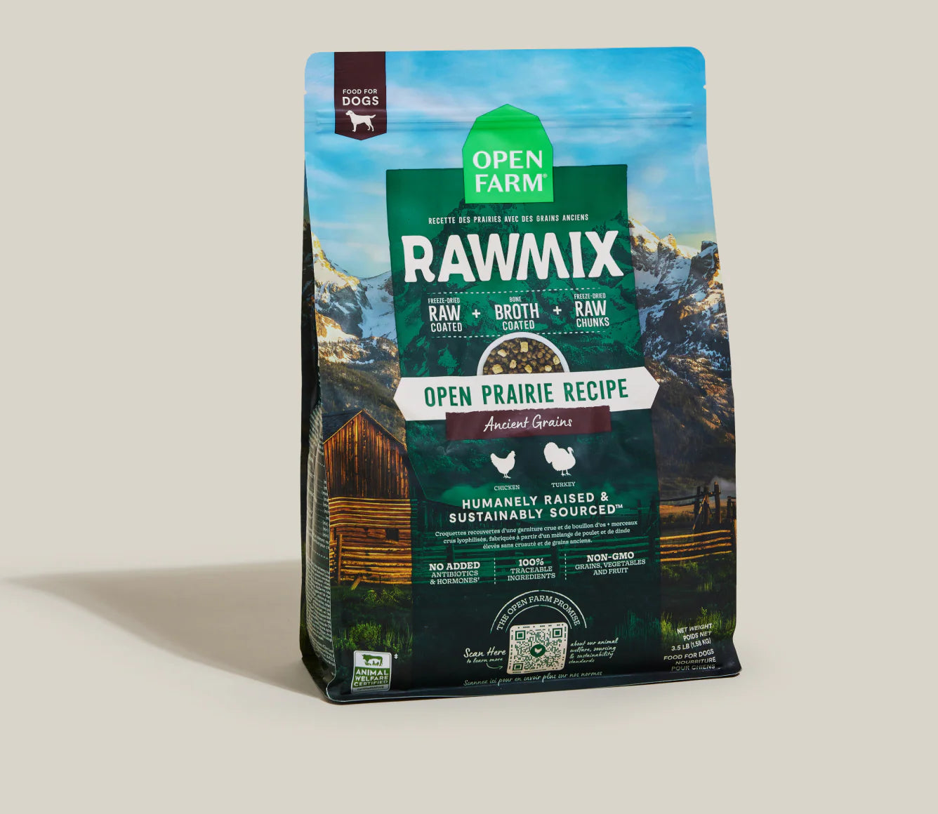 Open Farm RawMix Open Prairie Ancient Grains Dog Food