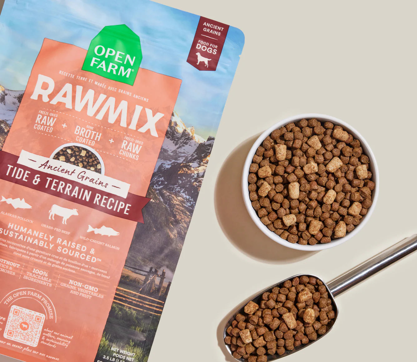 Open Farm RawMix Tide and Terrain Ancient Grains Dog Food