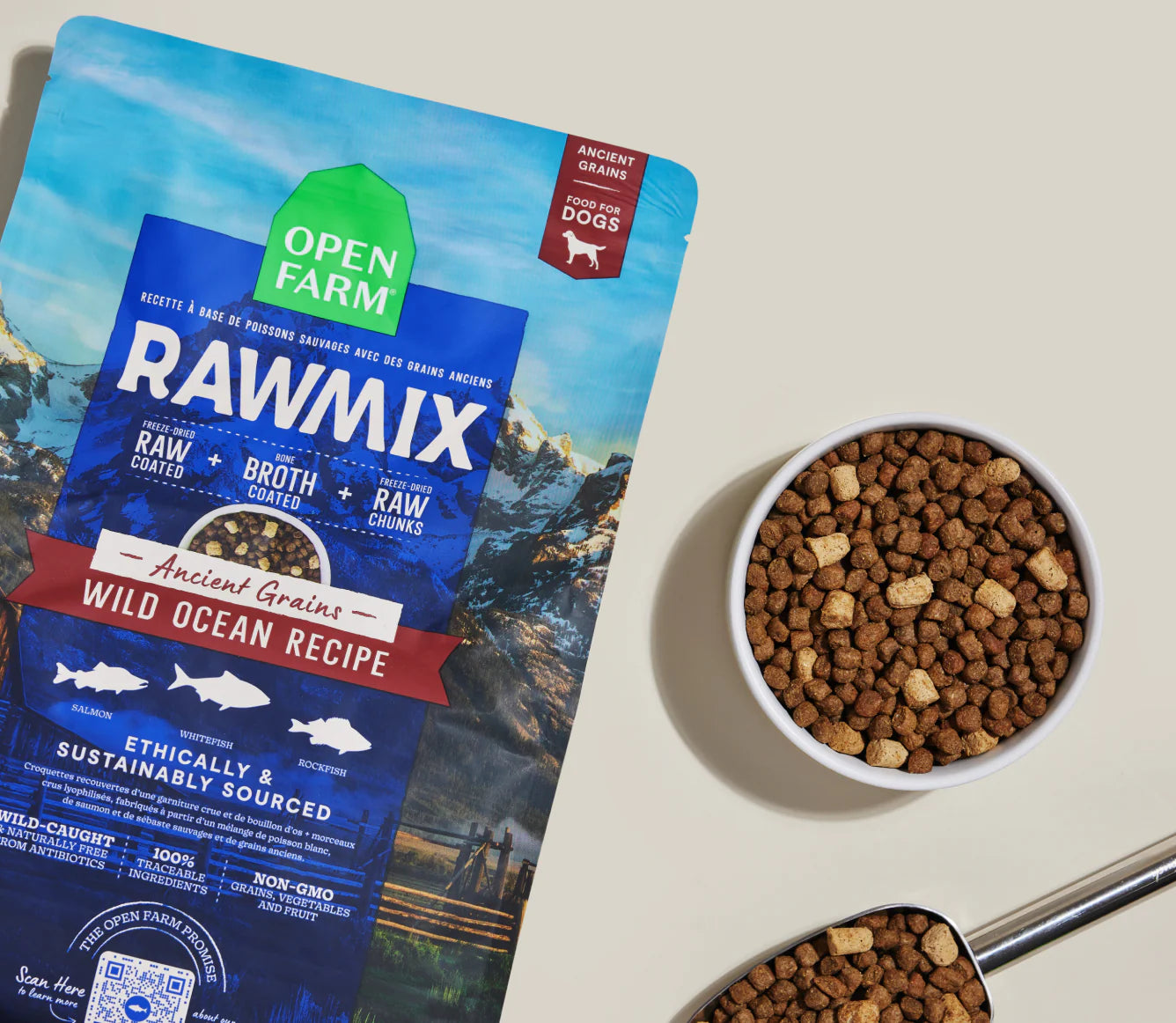 Open Farm RawMix Wild Ocean Ancient Grains Dog Food