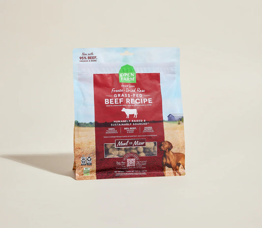 Open Farm Grass-Fed Beef Freeze Dried Raw Morsels for Dogs