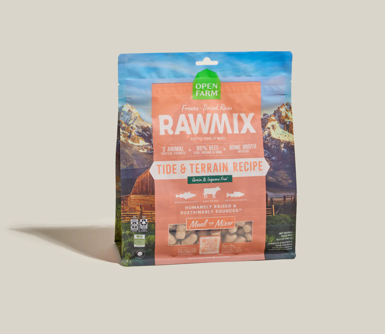 Open Farm RawMix Tide & Terrain Freeze Dried Raw Morsels for Dogs