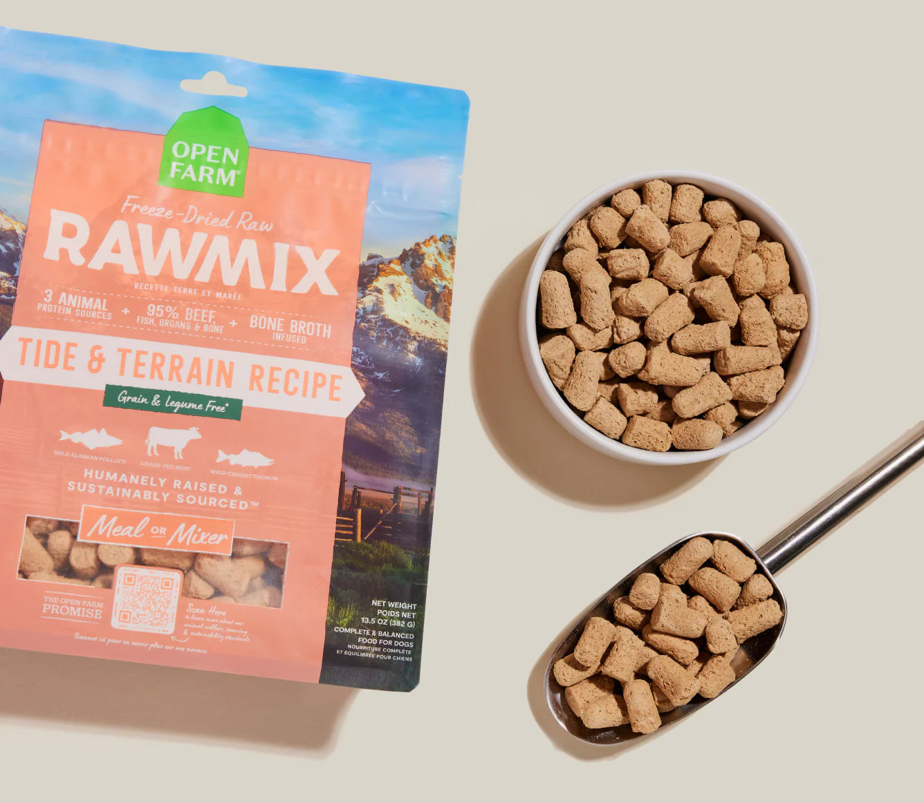 Open Farm RawMix Tide & Terrain Freeze Dried Raw Morsels for Dogs