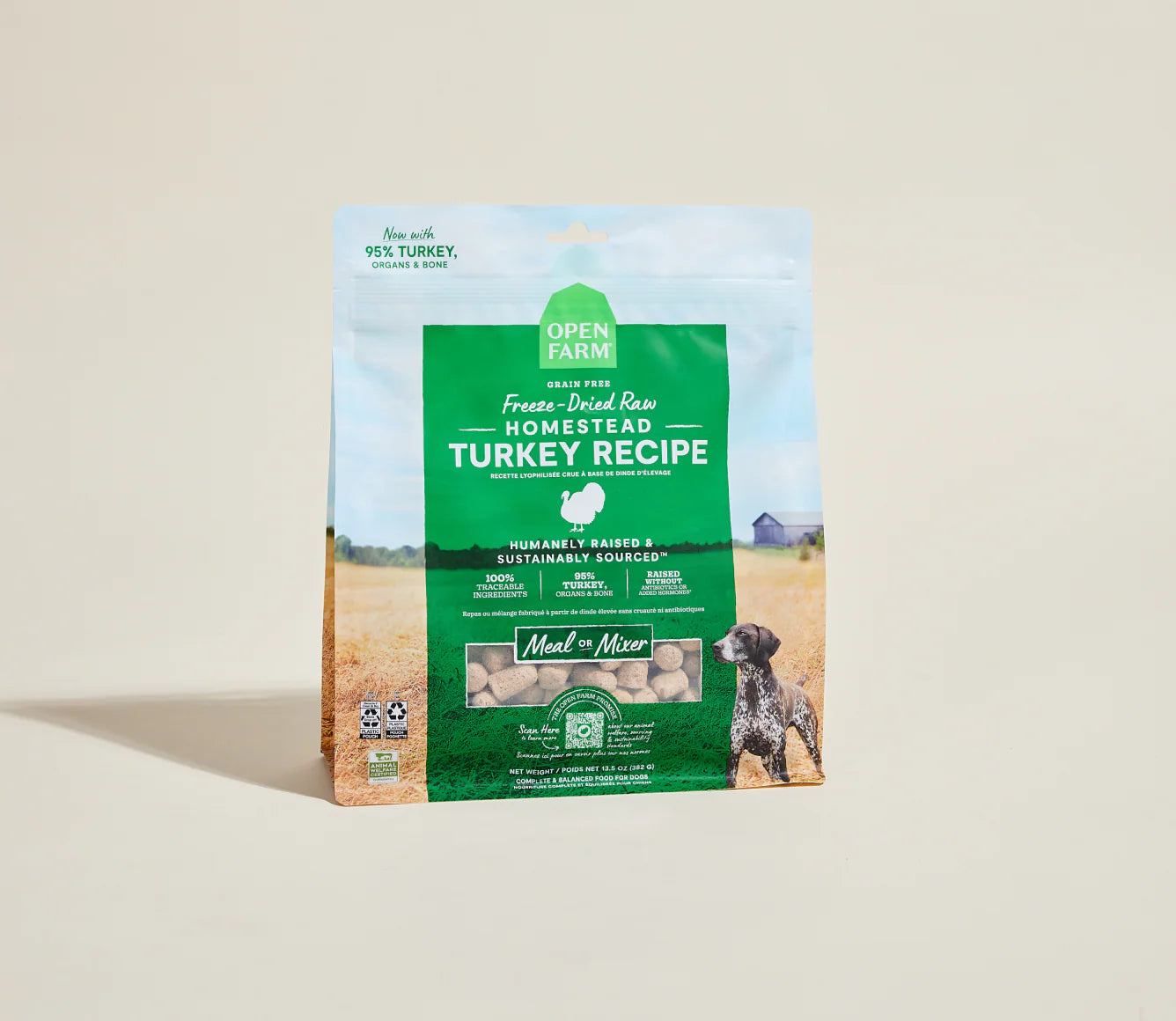 Open Farm Homestead Turkey Freeze Dried Raw Morsels for Dogs