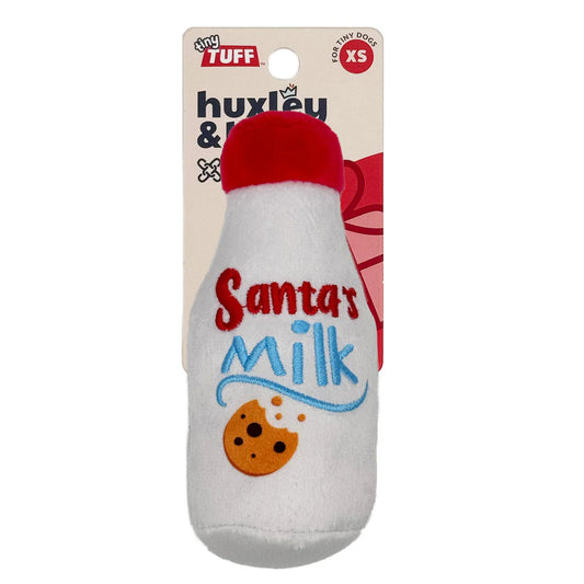 Tiny Tuff Santa's Milk Dog Toy