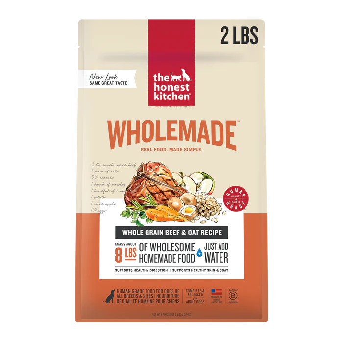 The Honest Kitchen Wholemade Whole Grain Beef Dehydrated Dog Food