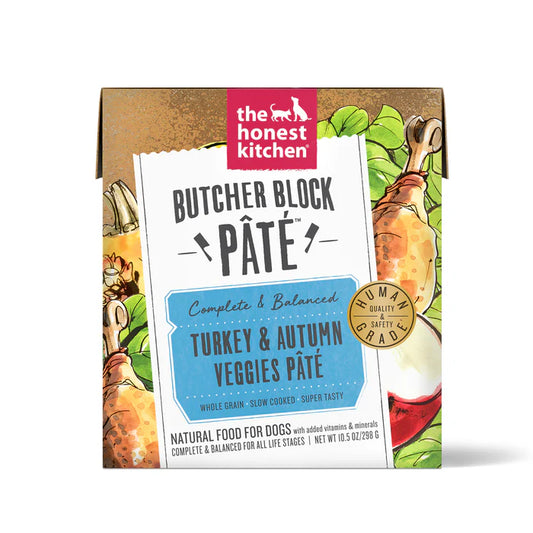 The Honest Kitchen Turkey & Autumn Veggies Butcher Block Pâté Dog Food