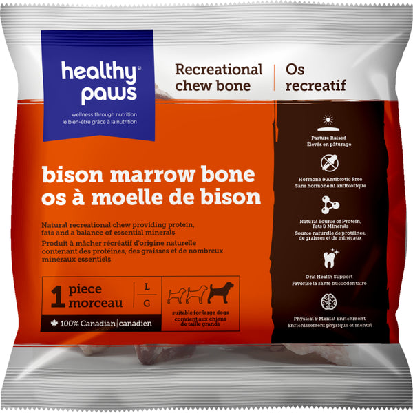 Healthy Paws Bison Marrow Bones for Dogs
