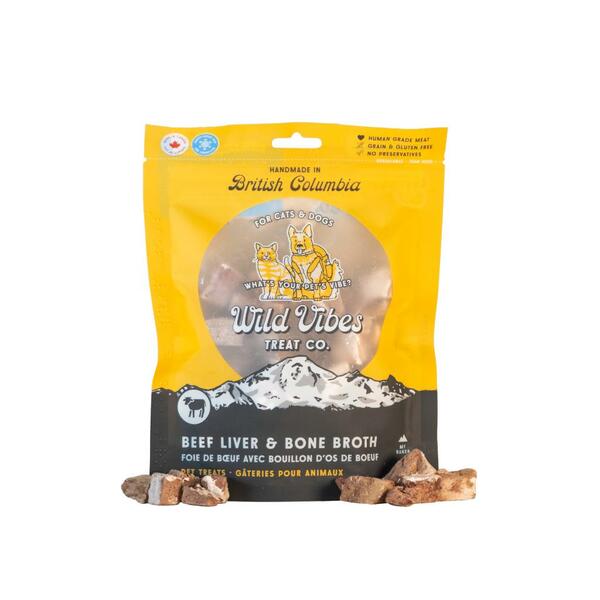 Wild Vibes Treat Co. Beef Liver and Bone Broth Dog Treats