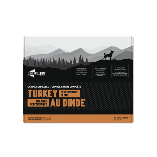 Iron Will Canine Complete Turkey Performance Blend Raw Dog Food