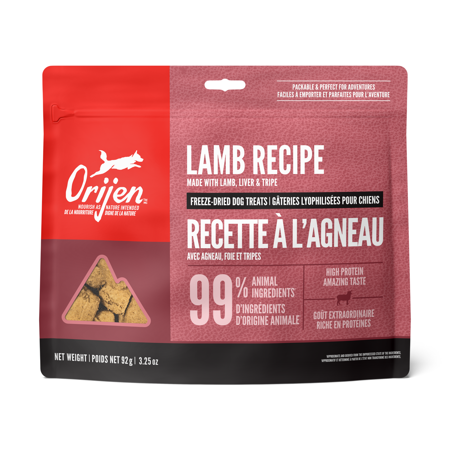 ORIJEN Freeze Dried Dog Treats, Lamb