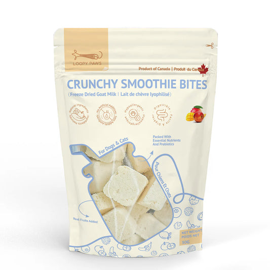 Loopy Paws Crunchy Smoothie Bites - Mango & Apple Dog Treats