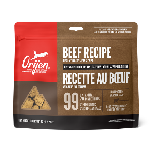 ORIJEN Freeze Dried Dog Treats, Beef
