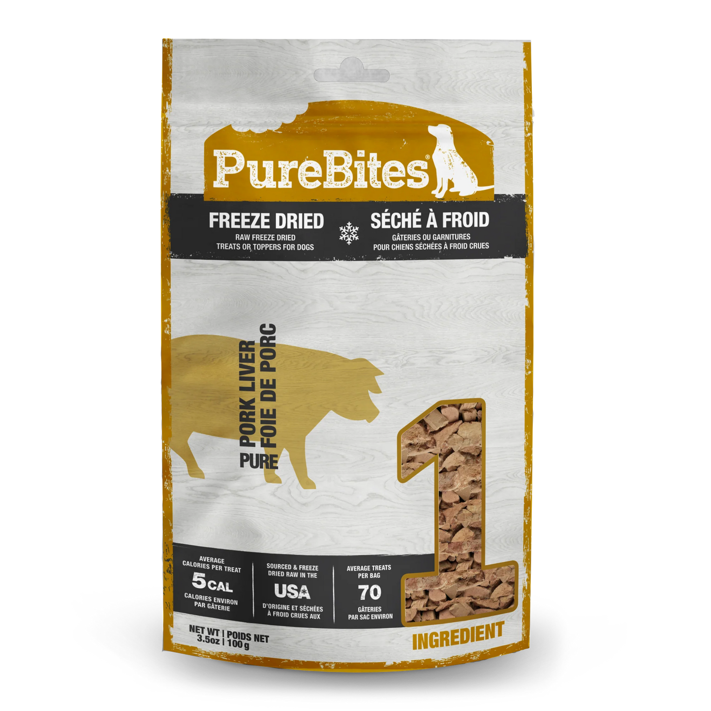 PureBites Pork Freeze Dried Dog Treats